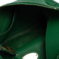 Fendi Green Leather Selleria Hobo 