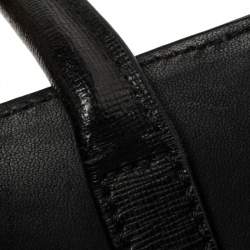 Pre Owned Fendi Black Leather Mini 2Jours Tote 