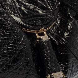 Pre Owned Fendi Black Nappa Leather Spy Hobo