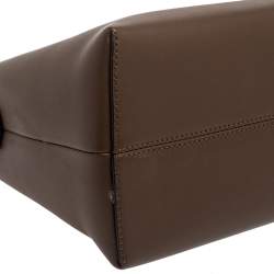 Pre Owned Fendi Tobacco Leather By The Way Medium Bag