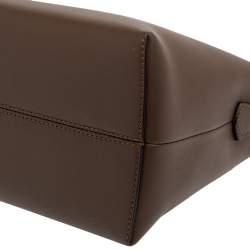 Pre Owned Fendi Tobacco Leather By The Way Medium Bag