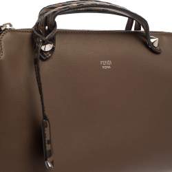 Pre Owned Fendi Tobacco Leather By The Way Medium Bag