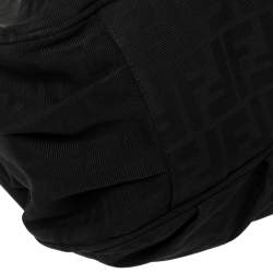 مملوكة مسبقًا حقيبة كتف فندي ميا كانفاس زوكا توباكو/أسود كبيرة