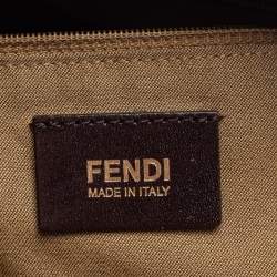 Pre Owned  Fendi Tobacco Zucca Canvas and Leather Borsa Chef Tote