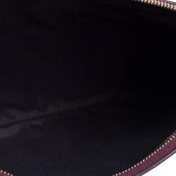 Pre Owned Fendi Multicolor Zucca Velvet and Leather Triplette Clutch Bag