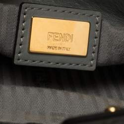 Pre Owned Fendi Grey Leather Mini 2jours Tote