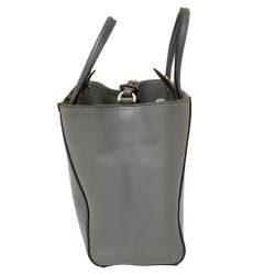 Pre Owned Fendi Grey Leather Mini 2jours Tote