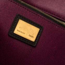 مملوكة مسبقًا Fendi Tobacco Zucca Coated Canvas Spalmati Roll Shopper Tote