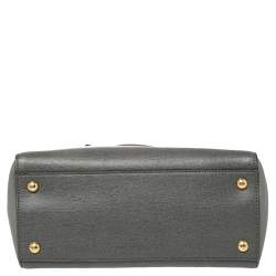 Pre Owned Fendi Grey Leather Mini 2jours Tote
