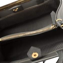 Pre Owned Fendi Grey Leather Mini 2jours Tote