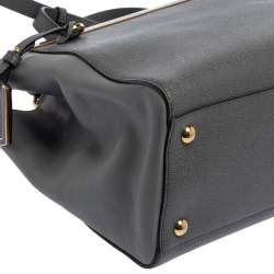 Pre Owned Fendi Grey Leather Mini 2Jours Tote