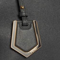 Pre Owned Fendi Grey Leather Mini 2Jours Tote