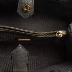 Pre Owned Fendi Grey Leather Mini 2Jours Tote