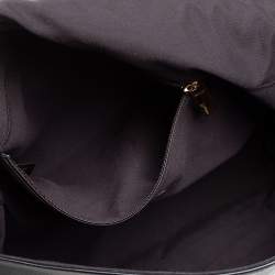 Pre Owned Fendi Black Leather And Water Snake Mamma Forever Shoulder Bag