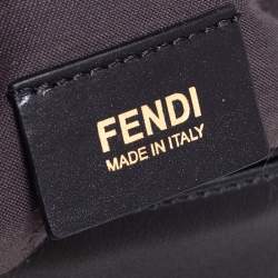 Pre Owned Fendi Black Leather And Water Snake Mamma Forever Shoulder Bag