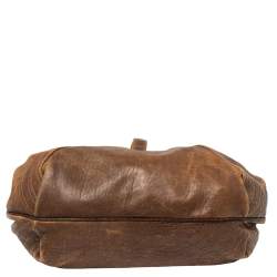 Pre Owned Fendi Brown Leather Spy Bag
