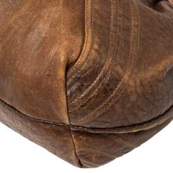Pre Owned Fendi Brown Leather Spy Bag