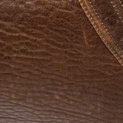 Pre Owned Fendi Brown Leather Spy Bag