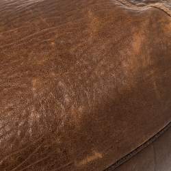 Pre Owned Fendi Brown Leather Spy Bag