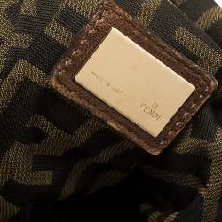 Pre Owned Fendi Brown Leather Spy Bag