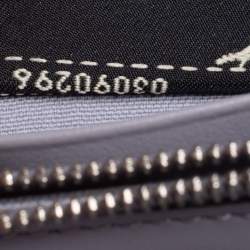 Pre Owned محفظة فندي جلد رصاصي مرصعة بسلسلة