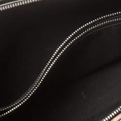 Pre Owned Fendi Black Leather Faux Pearl Embellished Medium By The Way Satchel