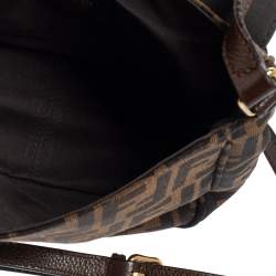 Fendi Tobacco Zucca Canvas Crossbody Bag