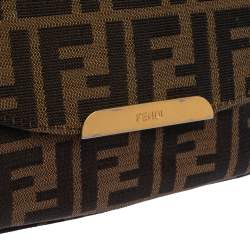 Fendi Tobacco Zucca Canvas Crossbody Bag