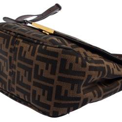 Fendi Tobacco Zucca Canvas Crossbody Bag