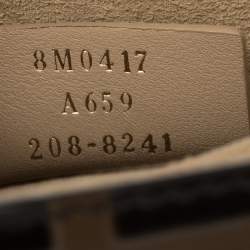 Pre Owned Fendi Black/Brown Zucca Leather Small Kan U Shoulder Bag