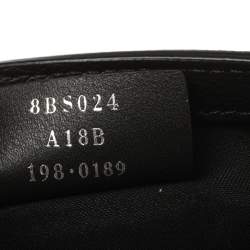 Pre Owned Fendi Black Leather Kan I F Wallet On Chain Clutch