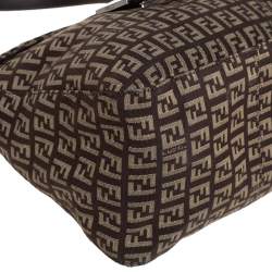 مملوكة مسبقًا Fendi Brown Zucchino Canvas and Leather Baguette 