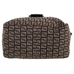 مملوكة مسبقًا Fendi Brown Zucchino Canvas and Leather Baguette 