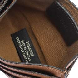 Pre Owned Fendi Brown Leather F is Fendi Card Holder