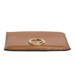 Pre Owned Fendi Brown Leather F is Fendi Card Holder