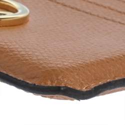 Pre Owned Fendi Brown Leather F is Fendi Card Holder