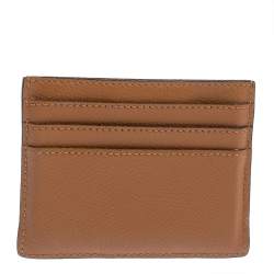 Pre Owned Fendi Brown Leather F is Fendi Card Holder