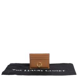 Pre Owned Fendi Brown Leather F is Fendi Card Holder