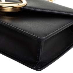 Fendi Black Leather Kan I Belt Bag