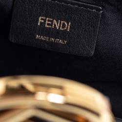 Fendi Black Leather Kan I Belt Bag