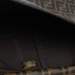 Pre Owned Fendi Tobacco Zucca Coated Canvas Briefcase