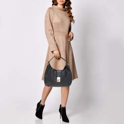 Pre Owned Fendi Black Zucchino Canvas Hobo