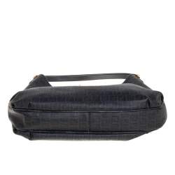 Pre Owned Fendi Black Zucchino Canvas Hobo