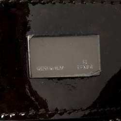 Pre Owned Fendi Tobacco Zucca Canvas and Patent Leather To You Convertible Clutch Bag