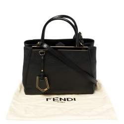 مملوكة مسبقًا Fendi Black Leather Mini 2jours Tote