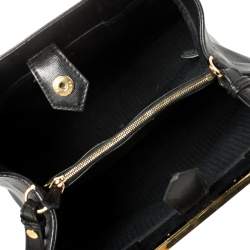 مملوكة مسبقًا Fendi Black Leather Mini 2jours Tote