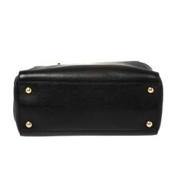 مملوكة مسبقًا Fendi Black Leather Mini 2jours Tote