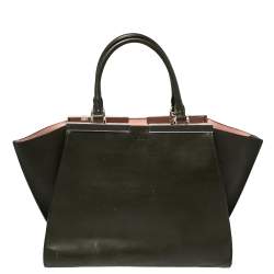 مملوكة مسبقًا Fendi Green Leather Large 3Jours Tote