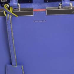 Pre Owned Fendi Lavender Leather Mini 3Jours Tote