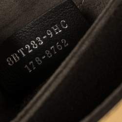 Pre Owned Fendi Gold Leather Floral Studded Kan I Shoulder Bag